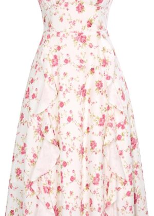 Sun Dresses for Women 2025 Boho Midi Dresses Casual Spaghetti Ruffle Dress Wedding Guest Dresses for Women