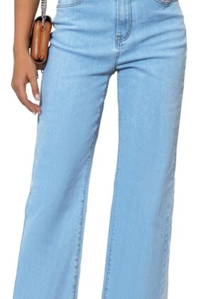 Women Jeans High Waisted Straight Leg Loose Stretchy Lightweight Tummy Control Trendy Jeans for Women 2025