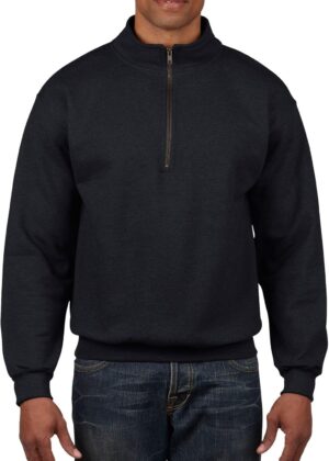 Unisex Adult Fleece Quarter-Zip Cadet Collar Sweatshirt