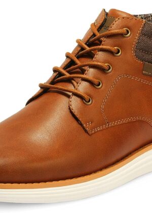 Men Mid Top  Sneaker Lace Up Dress Boot