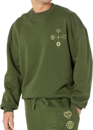 Men's Oversized-Fit Crewneck Sweatshirt (Available in Big & Tall)