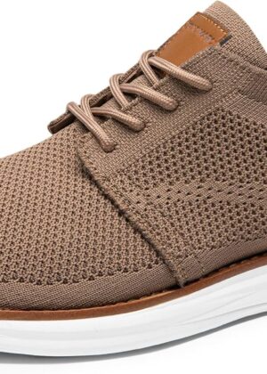 Men Mesh Sneakers Oxfords Lace-Up Lightweight Casual Walking Shoes