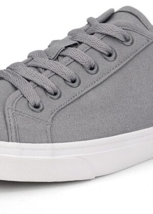 Men's Black Classic Low Top Shoes Canvas Fashion Sneaker with Soft Insole Causal Dress Shoes for Men Comfortable Walking Shoes