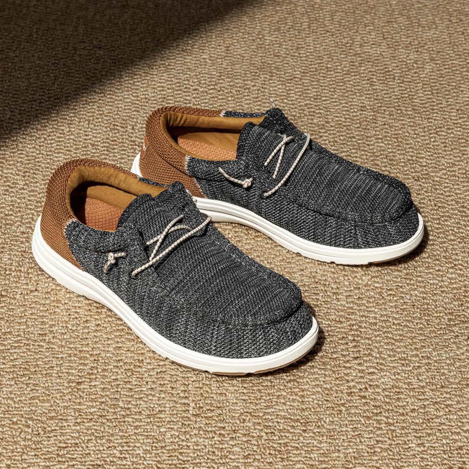 Men Arch Support Casual Slip- Shoes Loafers for Men Comfortable Shoes - Image 2