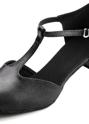 Dress First Flats Dance Shoes Women Low Heel Genuine Leather Pumps  Latin Ballroom Salsa Shoes,1"