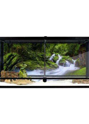 REPTI-ZOO Front Double Doors Opening Glass Terrarium-40 Gallon