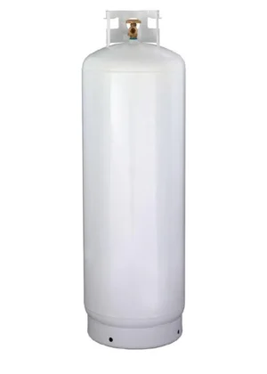 100LB (23 Gal) Multi-Valve Propane Tank with High Capacity Filler, Great for Mixed Heating Systems, Home fireplaces, Dryers and Grills