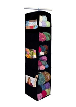 Yarn & Craft Organizer 6 Shelf 48X11X11 Black