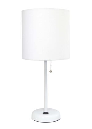 All The Rages 19.5 Metal Desk Lamp With Fabric Shade