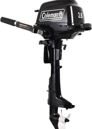 2.6 hp Outboard Motor with Short Shaft, Black