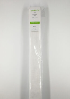 30 x 36 White 14 Count Aida Cross Stitch Fabric