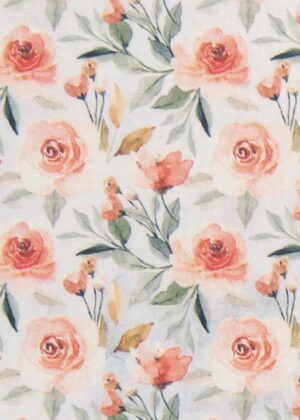 Pink & White Flowers Quilt Cotton Fabric by Keepsake Calico