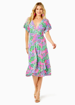Juliet Ruffle Midi Dress | Lilly Pulitzer Outlet